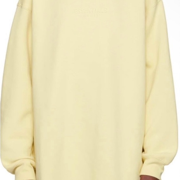 Essentials Soft Yellow Crewneck - Picture 2 of 3